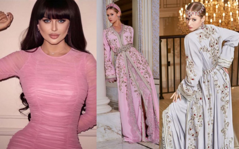 المصممة ''هند المغربية'' تكشف عن تشكيلة جديدة من القفطان المغربي